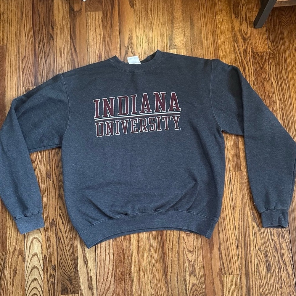Indiana University Men's Charcoal Sweater
